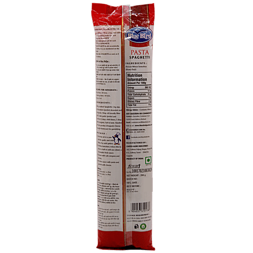 Blue Bird Pasta - Spaghetti, 200 g Pouch No Maida