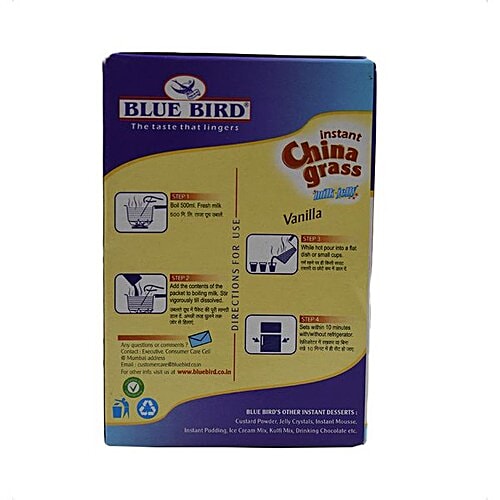 Buy Blue Bird Instant China Grass Vanilla 100 Gm Box Online at the Best