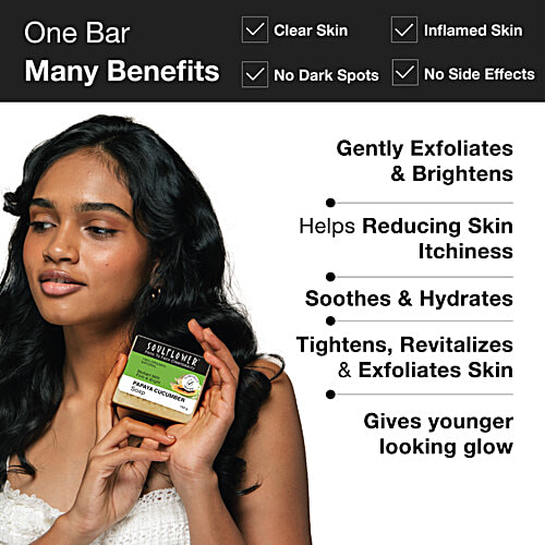 Soulflower Apple Cider Vinegar Shampoo - For Curly Frizzy Hair, Dandruff, Sulphate Free, 150 g  