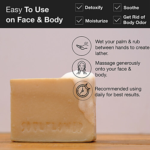 Soulflower Apple Cider Vinegar Shampoo - For Curly Frizzy Hair, Dandruff, Sulphate Free, 150 g  