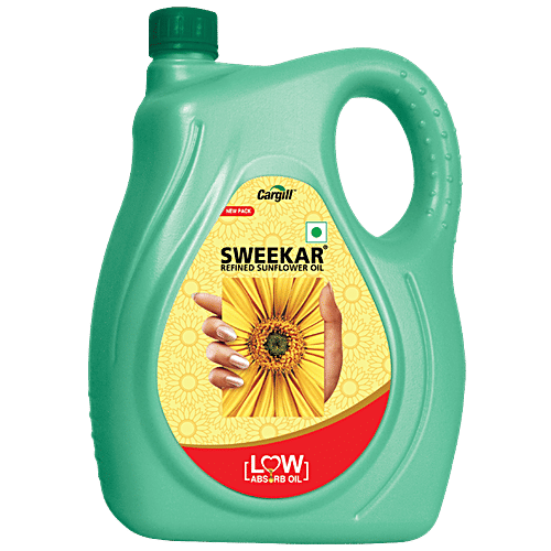 Buy Sweekar Refined Sunflower Oil Low Absorb 5 Ltr Online at the Best