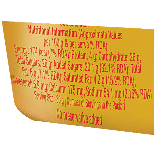 Mother Dairy Aam Doi, 80 g Cup No Preservative Added