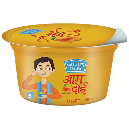 Mother Dairy Aam Doi, 80 g Cup No Preservative Added