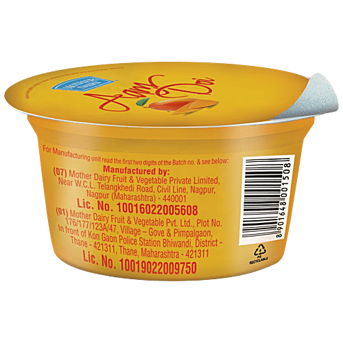 Mother Dairy Aam Doi, 80 g Cup No Preservative Added