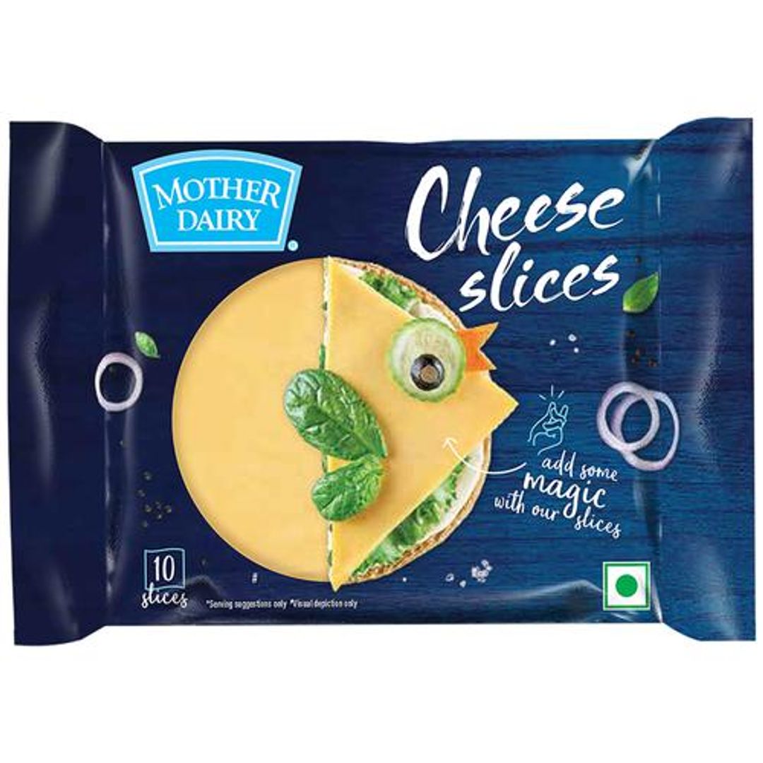 Mother Dairy Cheese Slice, 200 g Pack