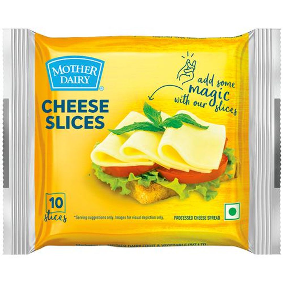 Mother Dairy Cheese Slice, 200 g Pack