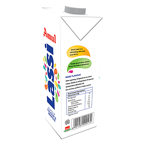 Amul Lassi - Rose Flavour, 1 L Carton 