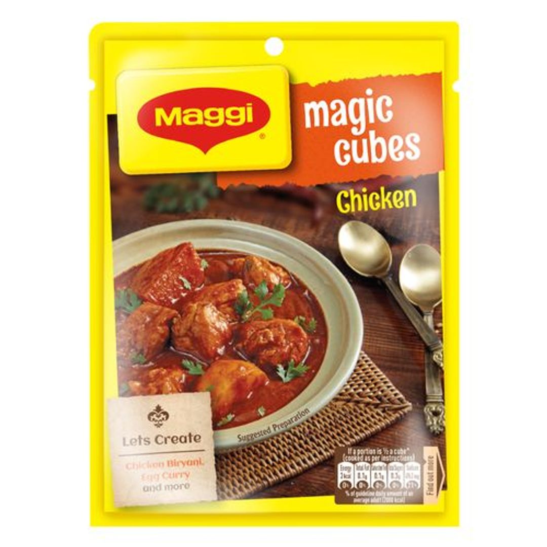 MAGGI  Magic Cube - Chicken Masala, Adds Flavour To A Variety Of Dishes, 40 g (Pack of 10)