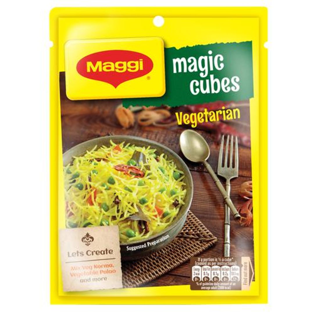 MAGGI  Magic Cube - Vegetarian Masala, Adds Flavour To A Variety Of Dishes, 40 g (Pack of 10)