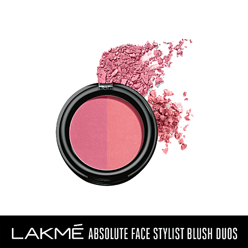 Lakme Absolute Face Stylist Blush - Duos, 6 g Pink Blush 