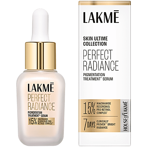 Lakme Perfect Radiance Serum with 15% Niacinamide Resorcinol Pro Retinol Complex, 30 ml  
