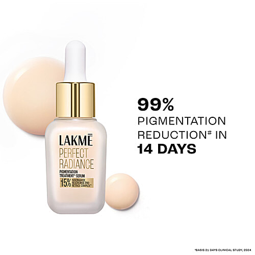 Lakme Perfect Radiance Serum with 15% Niacinamide Resorcinol Pro Retinol Complex, 30 ml  