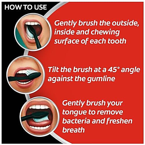 Colgate Slim Soft Charcoal Toothbrush, 1 pc Upto 17X Slimmer Tip Bristles