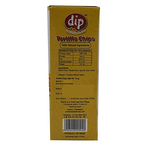 Dip Tortilla Chips, 70 g  