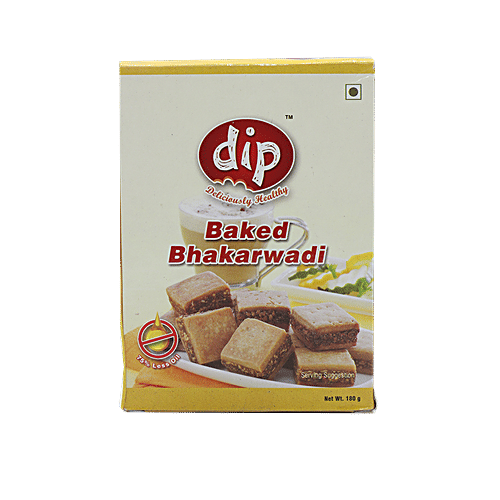 Dip Baked Bhakarwadi - Square, 180 g  