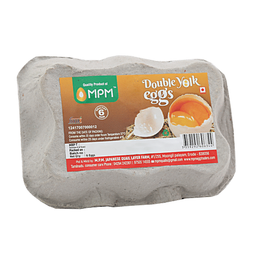Buy Mpm Eggs Double Yolk 6 Nos Online At Best Price of Rs 61.1 bigbasket