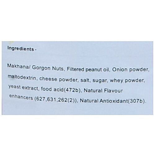 Popmak Roasted Makhana - Sour Cream & Onion, 80 g Gluten Free, Cholesterol Free