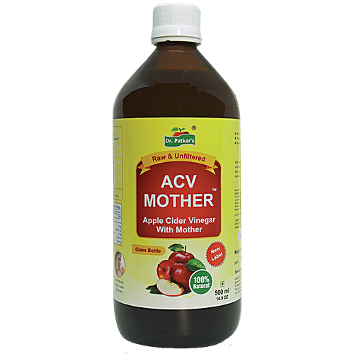 Dr. Patkars Apple Cider Vinegar With Mother, 500 ml  