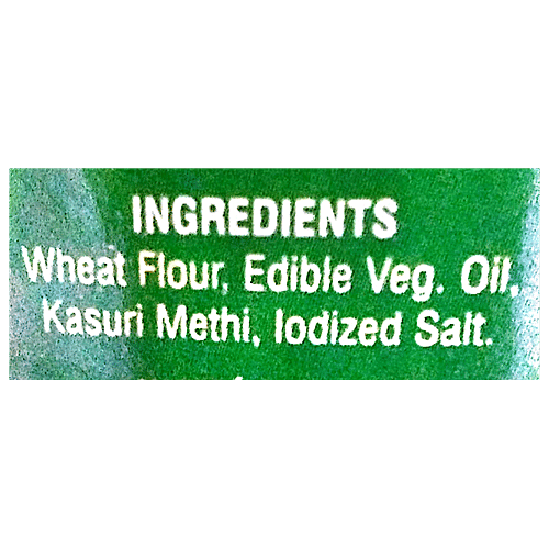 Puffmaster Methi Khari - Puff Pastry Flavored with Fenugreek Leaves, 200 g  Zero Sugar