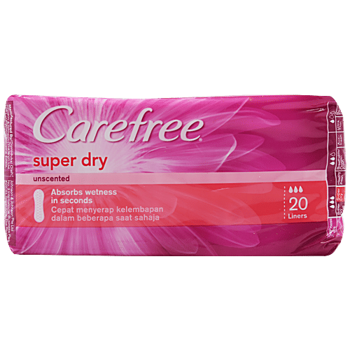 Carefree Panty Liners - Super Dry, 20 pcs  