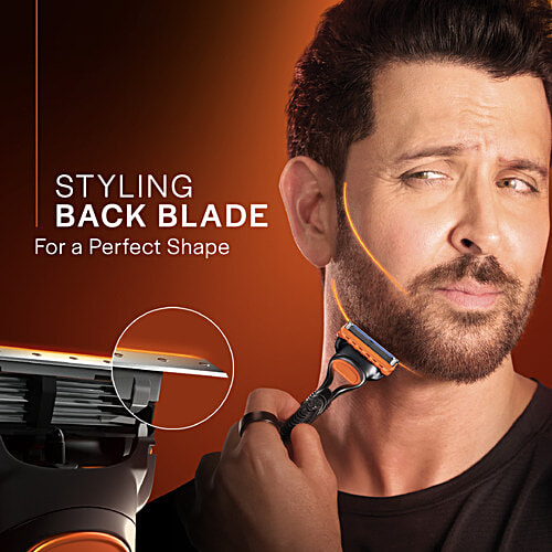 Gillette Fusion Power Blades for men  Perfect Shave and Perfect Beard Shape Pack of 8 Cartridges, 8 pcs  5 Blades, Precision Trimmer