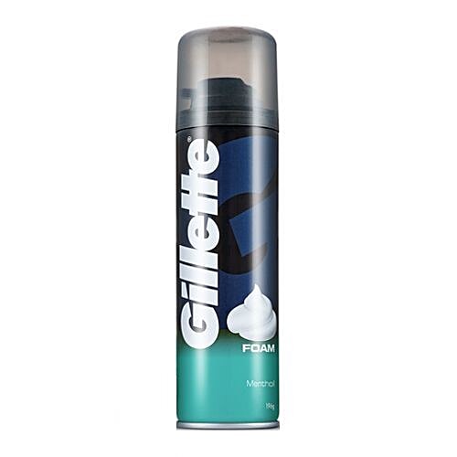 Gillette Pre Shave Foam - Classic Menthol, 196 g