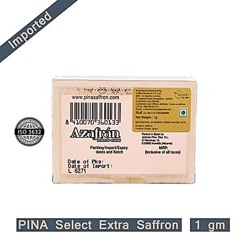 Buy Pina Saffron Select Extra 1 Gm Plastic Box Online At Best Price of