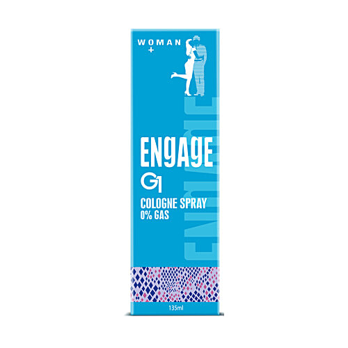 Engage G1 Cologne Spray - No Gas Perfume, Floral & Sweet, Skin Friendly, For Women, 135 ml  0% Gas