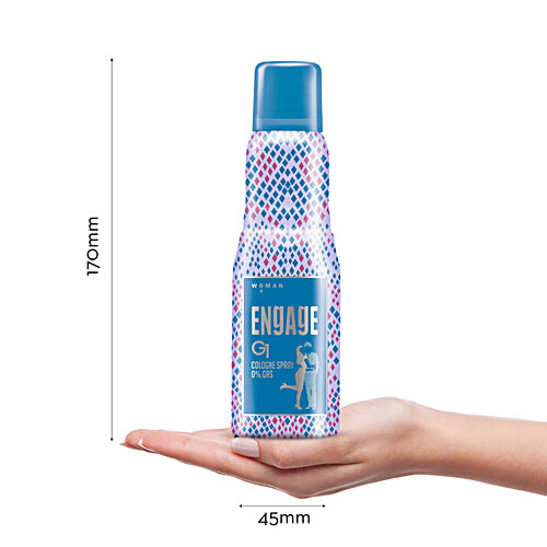 Engage G1 Cologne Spray - No Gas Perfume, Floral & Sweet, Skin Friendly, For Women, 135 ml  0% Gas