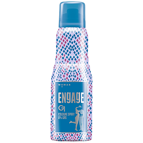 Engage G1 Cologne Spray - No Gas Perfume, Floral & Sweet, Skin Friendly, For Women, 135 ml  0% Gas