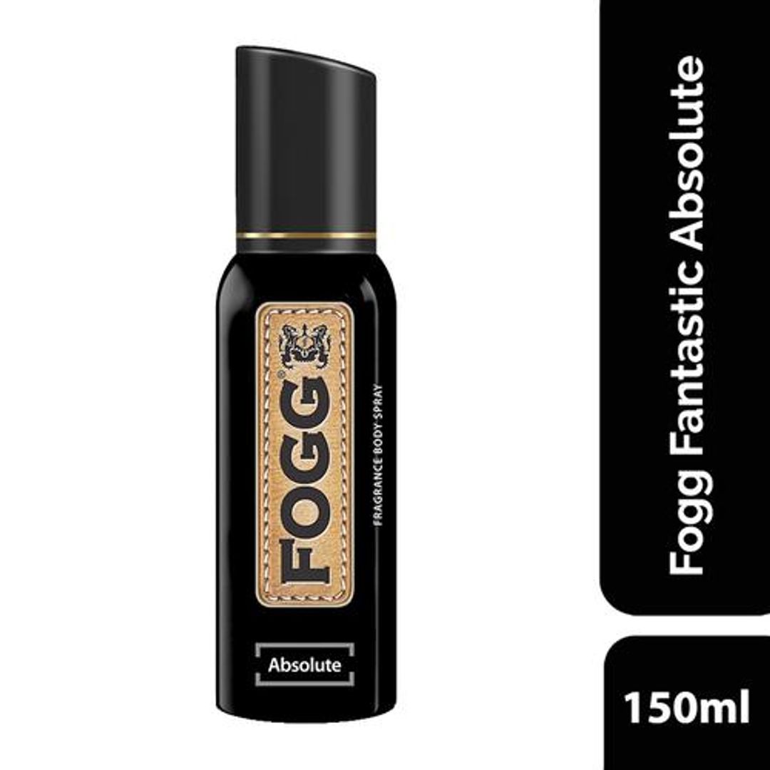 Fogg  Absolute, No Gas Perfume Body Spray For Men, Long Lasting Deodorant, 150 ml 