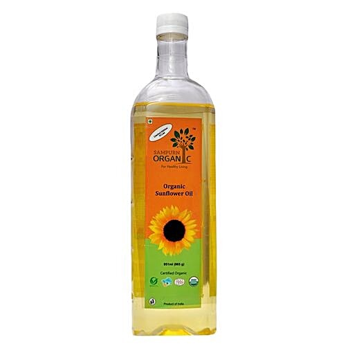 Sampurn Organic Oil - Sunflower, 951 ml Bottle 