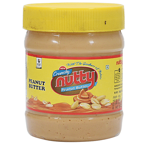 Buy Nutty Peanut Butter Crunchy 340 Gm Jar Online At Best Price of Rs