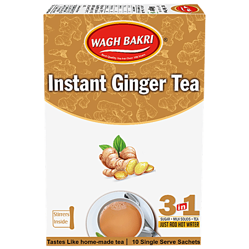 Buy Wagh Bakri Tea Instant Premix Ginger 140 Gm Carton Online At Best ...