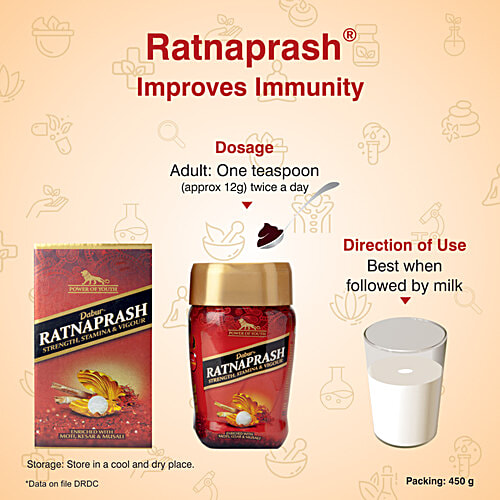 Dabur Ratnaprash - Chyawanprash For All Seasons, 450 g  