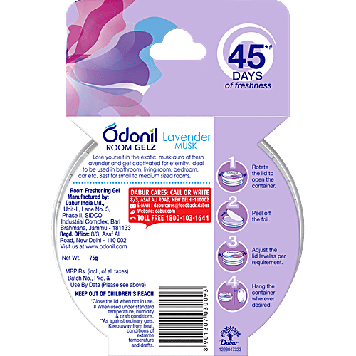 Odonil  Room Freshening Gelz - Lavender & musk, 75 g  Mystic Lavender
 Lose yourself