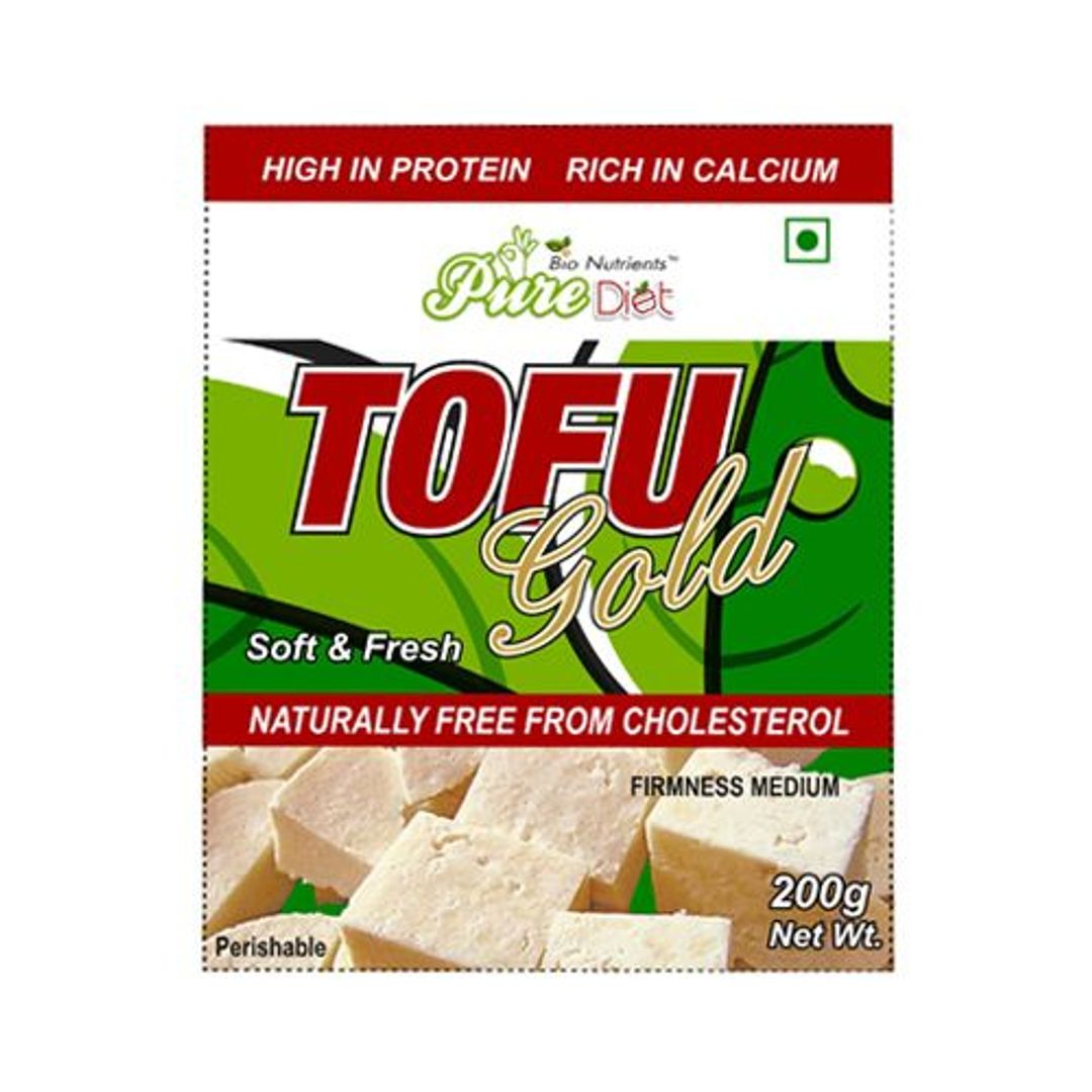 Pure Diet Soy Paneer/Tofu - Rich In Protein/Calcium, 200 g 