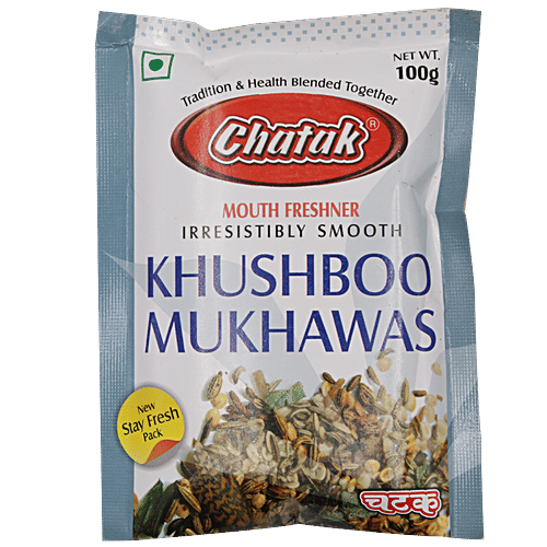 Chatak  Mouth Freshener Khushboo Mukhawas, 100 g Pouch Irresistibly Smooth