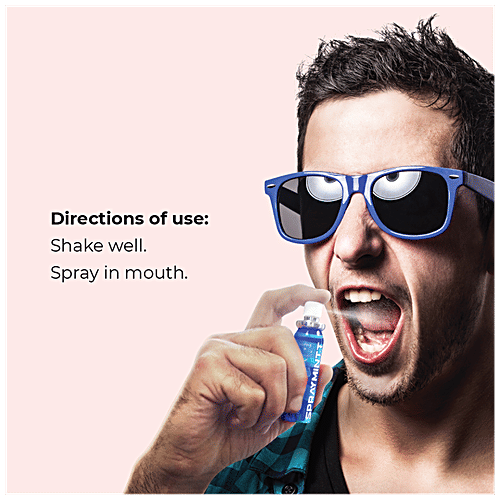 Spraymintt Mouth Freshener - BreezBerry Flavour, Long Lasting Freshness, 15 g Pouch Zero Calories, Germ Free