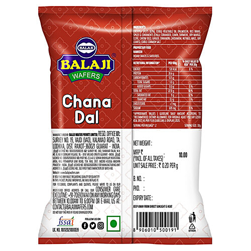 Balaji Namkeen - Chana Dal, 50 g Pouch 