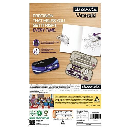 Classmate Ruled Single Line 120 Pages King Size Notebook, 1 pc