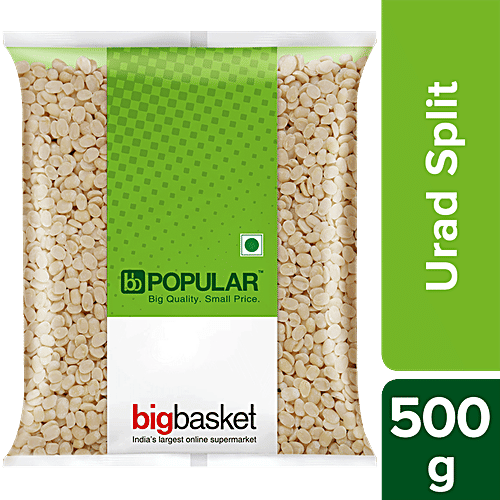 bb Popular Urad Dal/Uddina Bele - Split, 500 g Pouch 