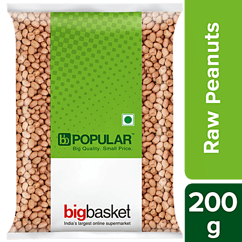 bb Popular Peanuts/Kadalekayi - Raw, 200 g Pouch 