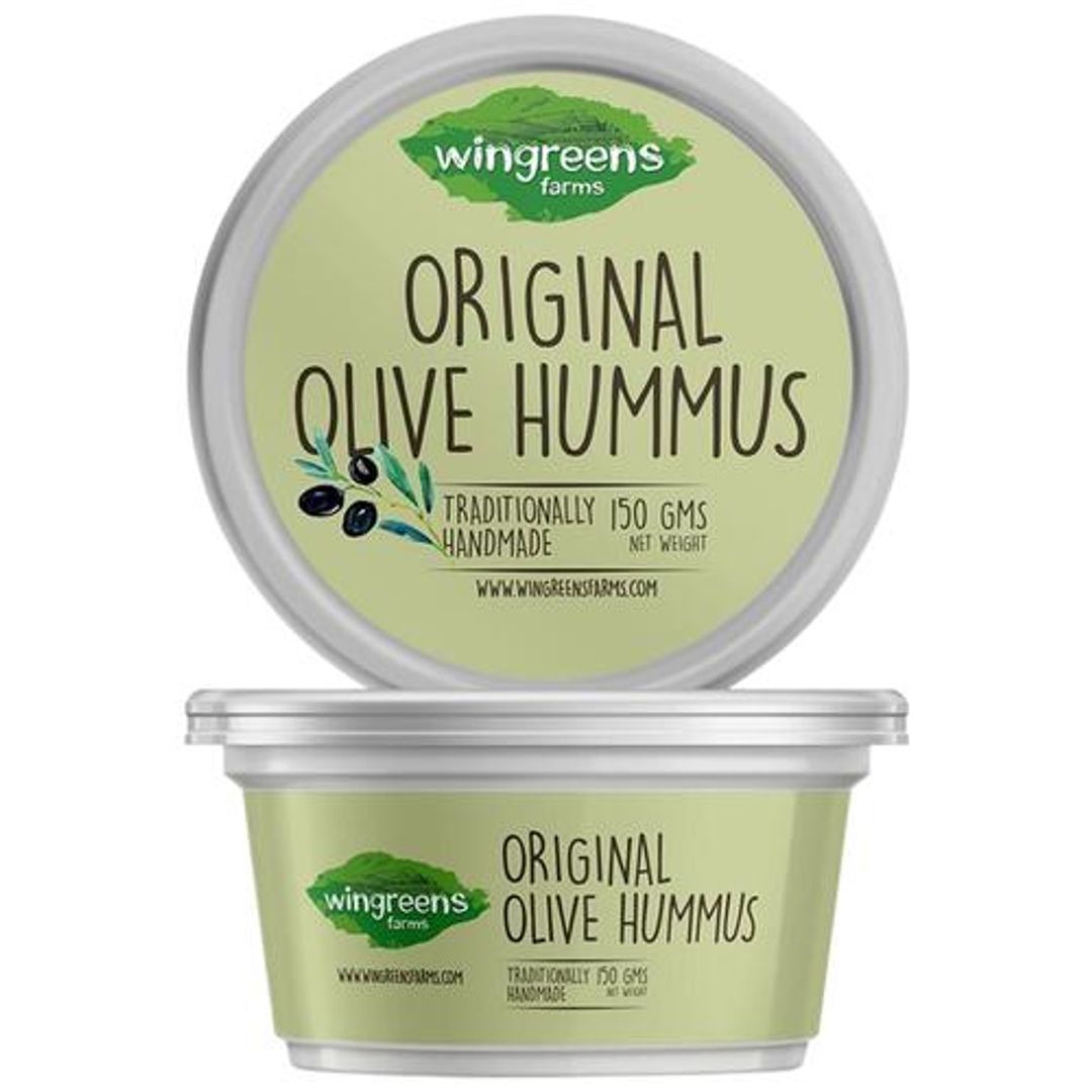 Wingreens Farms Original Olive Hummus Dip & Spread, 150 g 
