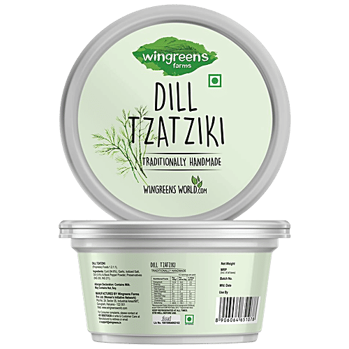 Wingreens Farms Dill Tzatziki, 150 g  Trans Fat Free