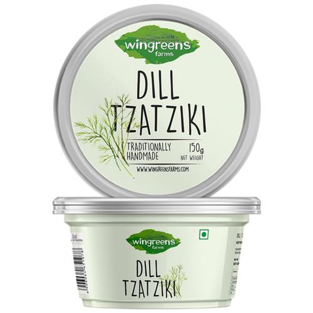 Wingreens Farms Dill Tzatziki Dip & Spread - Yoghurt Based, 150 g 
