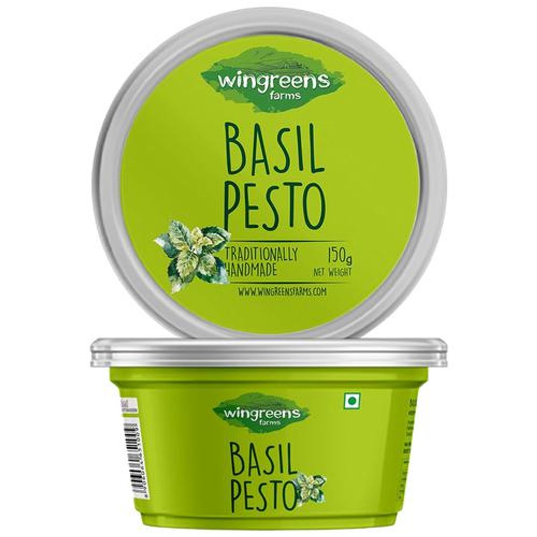 Wingreens Farms Basil Pesto, 150 g 