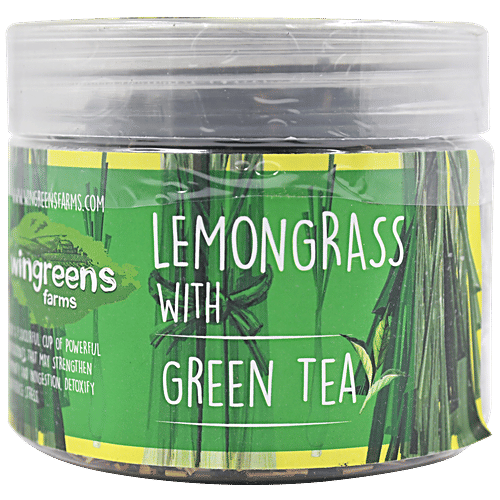 Wingreens Farms Lemongrass With Green Tea, 60 g Zero Fat