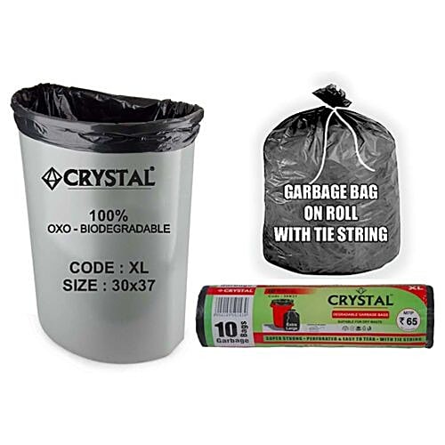 Buy Crystal Oxo Biodegradable Garbage Bag On Roll Extra Large 30X37 10