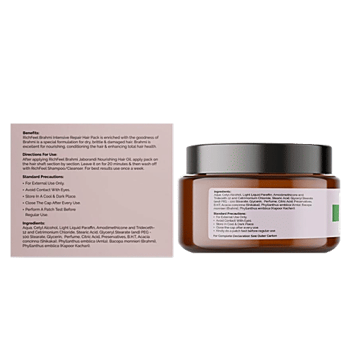 Richfeel Hair Oil - Brahmi Hair Pack, 100 g  